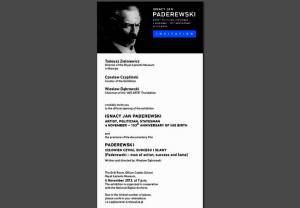 Ignacy Jan Paderewski - uroczystości w Łazienkach