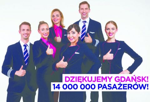 Wizz Air świętuje 14 milionów pasażerów w Gdańsku