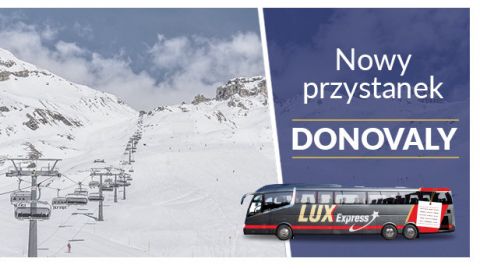 Z Krakowa do Donovaly z Lux Express