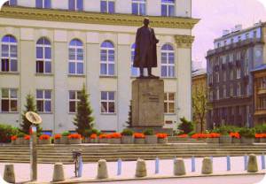 Pomnik Wincentego Witosa na Placu Trzech Krzyży w Warszawie 