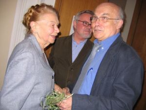Ryszard Kapuściński z Julią Hartwig