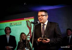 W imieniu DOZ SA i Pelion SA nagrody odbierał Marcin Piskorski