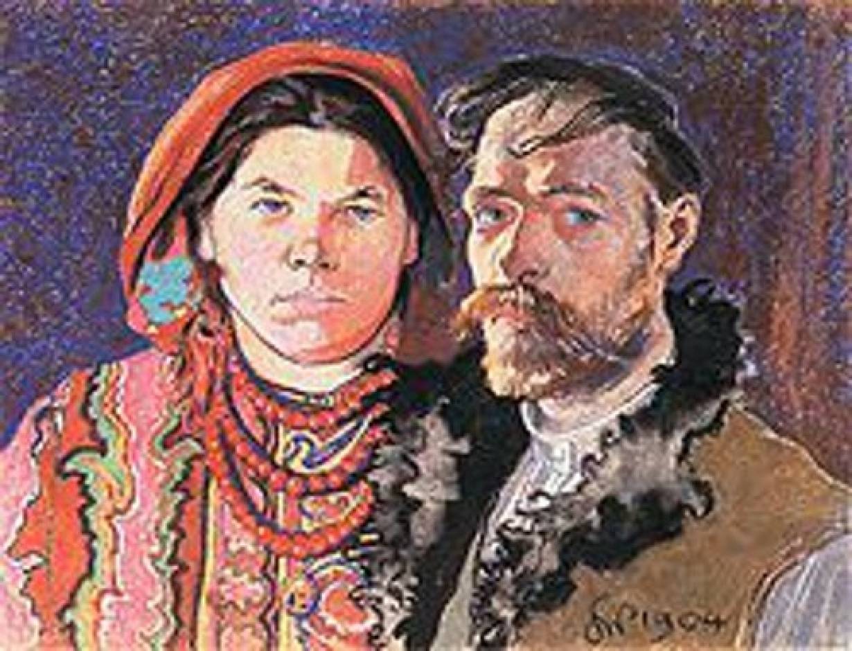 Portret Wyspiańskiego z żoną