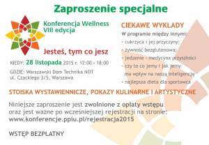 Zaproszenie specjalne na VIII Konferencję Wellness