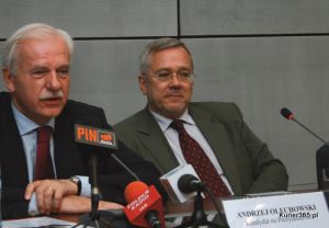 od lewej: Andrzej Olechowski i Andrzej Arendarski