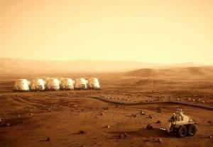 Artystyczna wizja pierwszej kolonii na Marsie