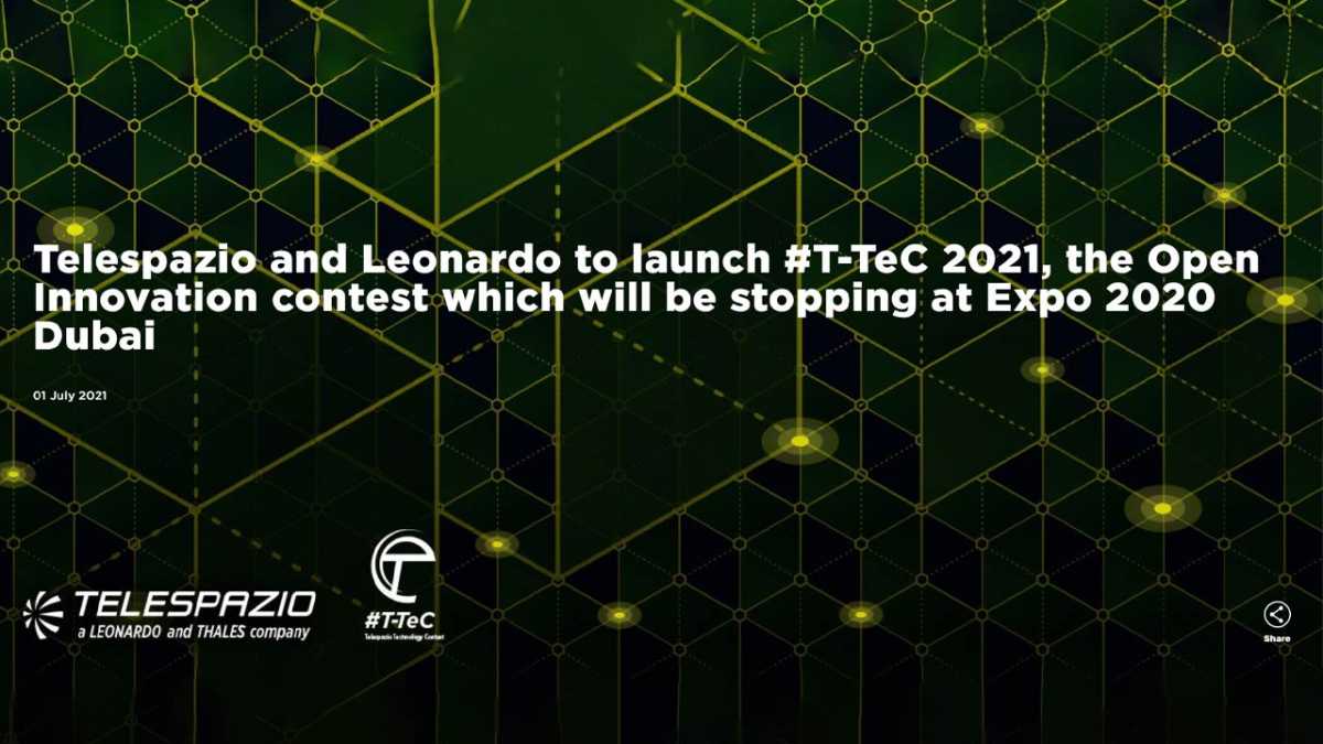 Telespazio i Leonardo mają na celu promowanie poprzez #T-TeC innowacji technologicznych w sektorze kosmicznym wśród młodych pokoleń