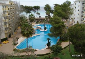 Widok z hotelu na Majorce