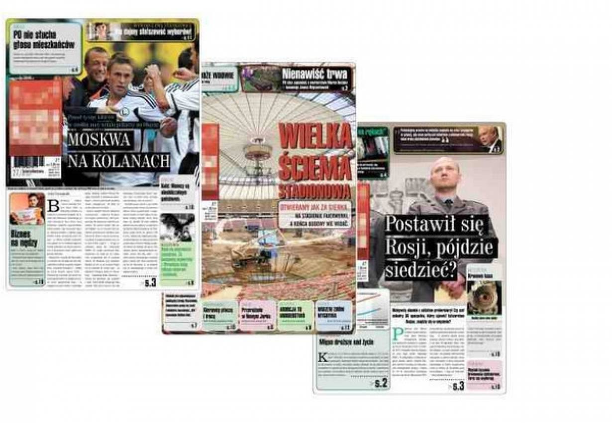 Pierwsze strony Gazety Polskiej Codziennie