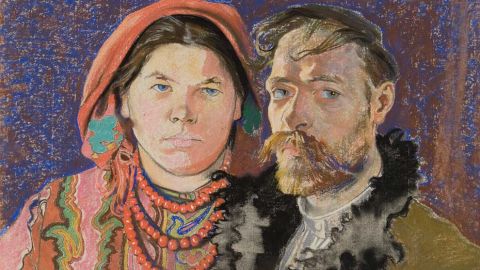 Stanisław Wyspiański, Autoportret z żoną, 1904, wł. MNK
