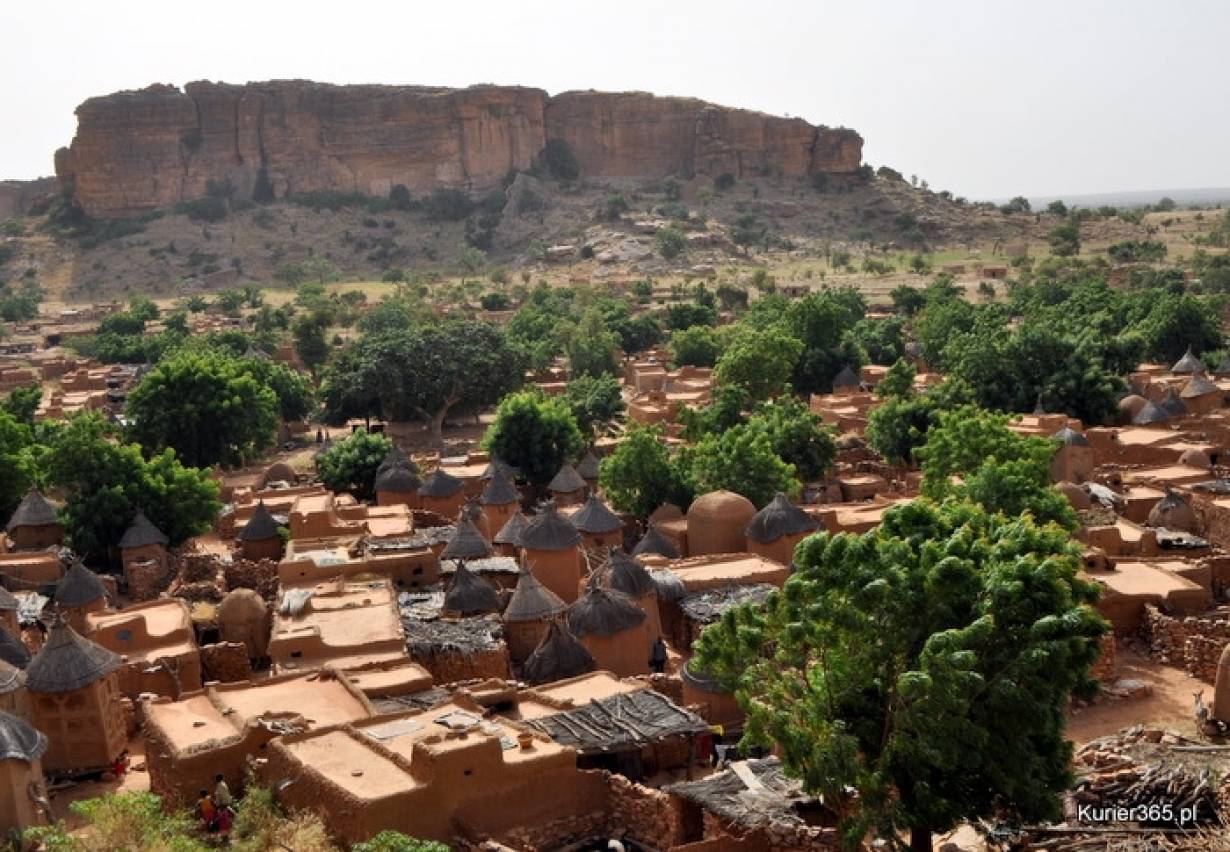 Wioska Dogonów w Mali.