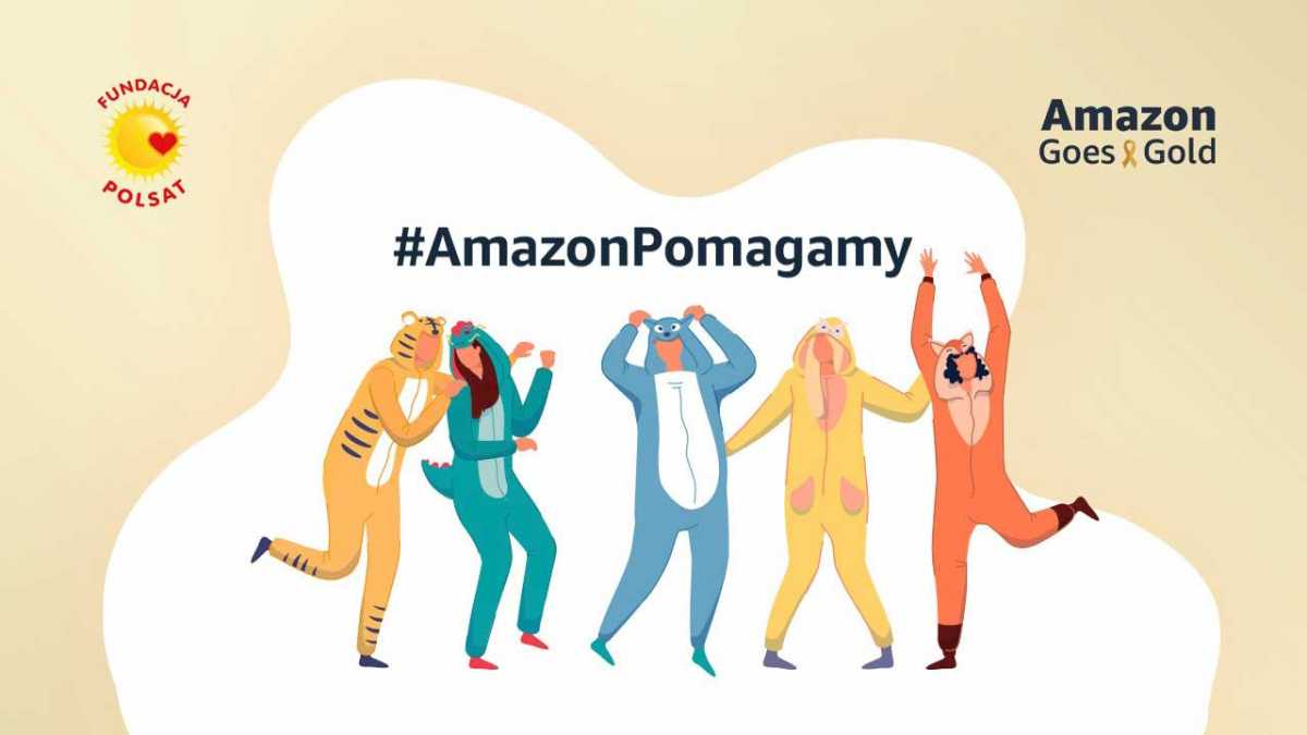  W dniach 15 - 16 września w ramach akcji #AmazonGoesGold pracownicy Amazon, zarówno w Polsce, jak i na całym świecie przyjdą do pracy w piżamach, strojach superbohaterów oraz ubraniach w kolorze złotym