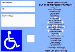 Karty parkingowe dla niepełnosprawnych na nowo