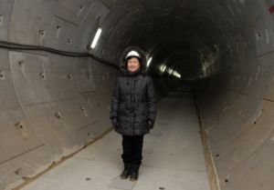 Prezydent Warszawy Hanna Gronkiewicz-Waltz w nowym tunelu