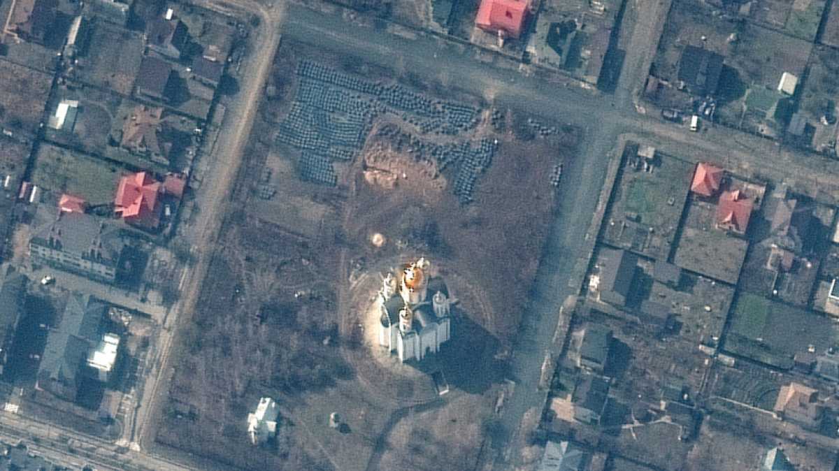 Zdjęcie satelitarne Cerkwi w Buczy
