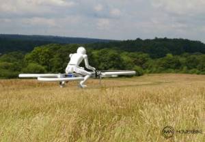 Robot na latającym pojeździe