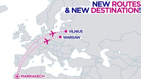 Wizz Air połączy Warszawę i Wilno z Marrakeszem