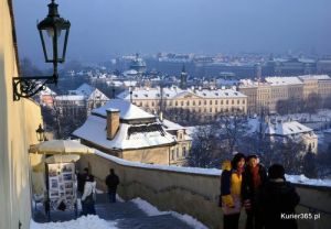 Widok na romantyczną Pragę