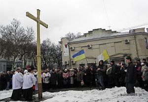 Protest katolików w Odessie