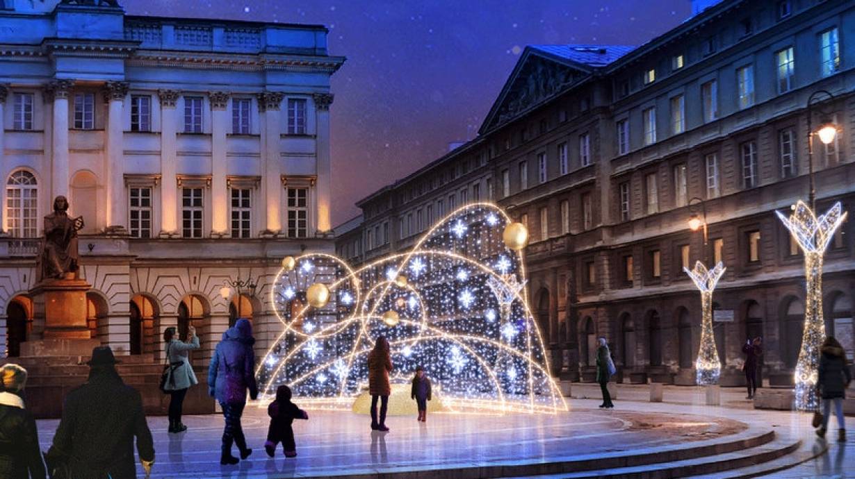 Warszawa rozbłyśnie świątecznie