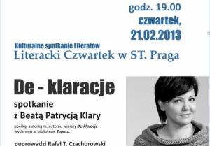 Spotkanie literackie w St. Praga