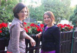 (od lewej) Agnieszka Szymanik i Irina Stankiewicz 