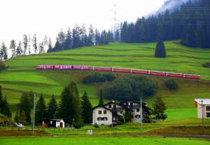 Szwajcaria: Bergűn, wieś w Engadynie
